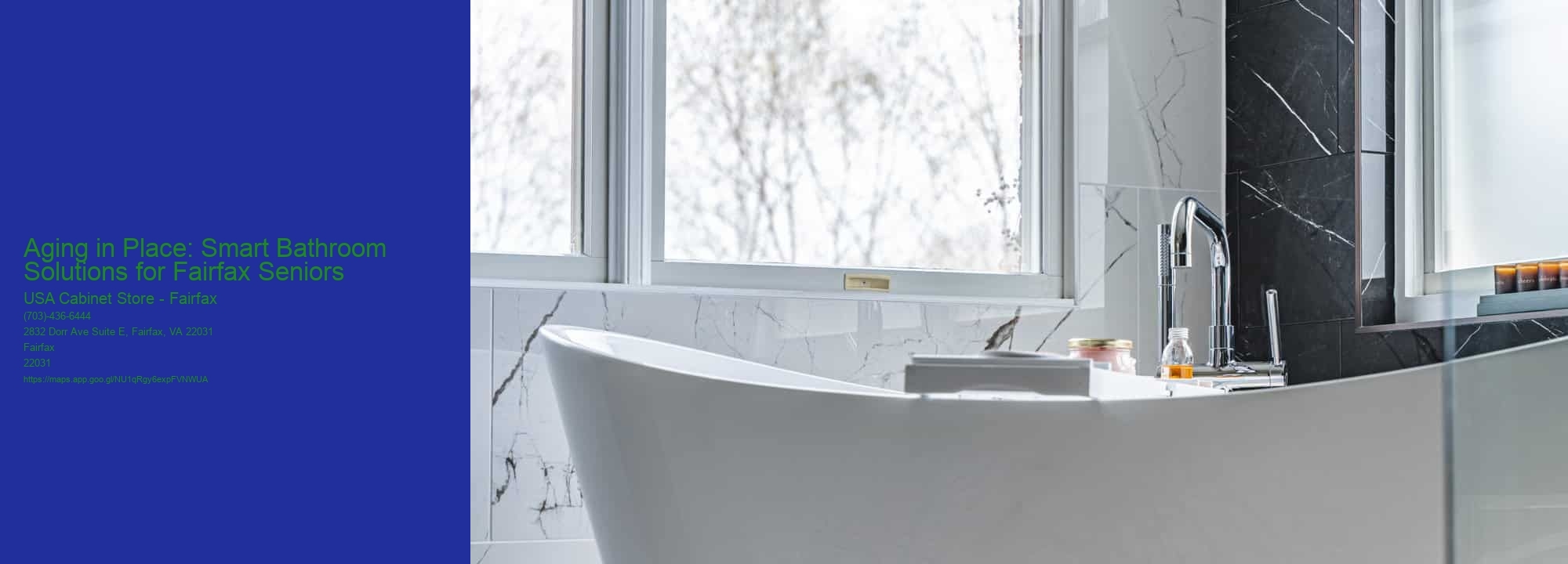 Aging in Place: Smart Bathroom Solutions for Fairfax Seniors