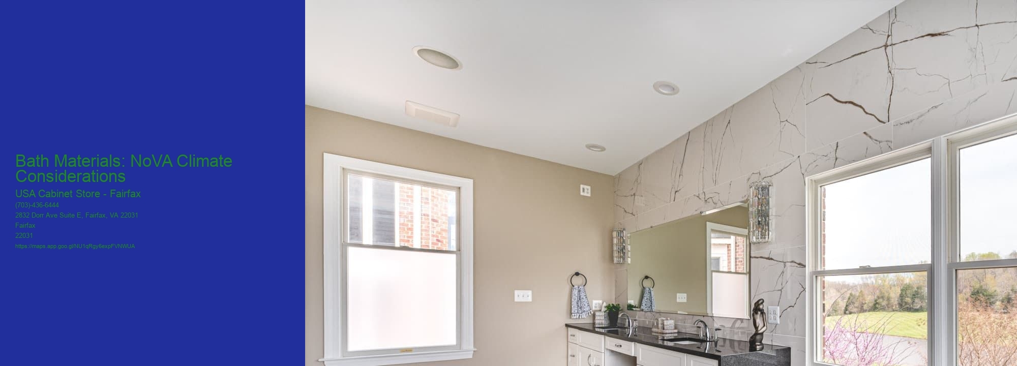 Bath Materials: NoVA Climate Considerations