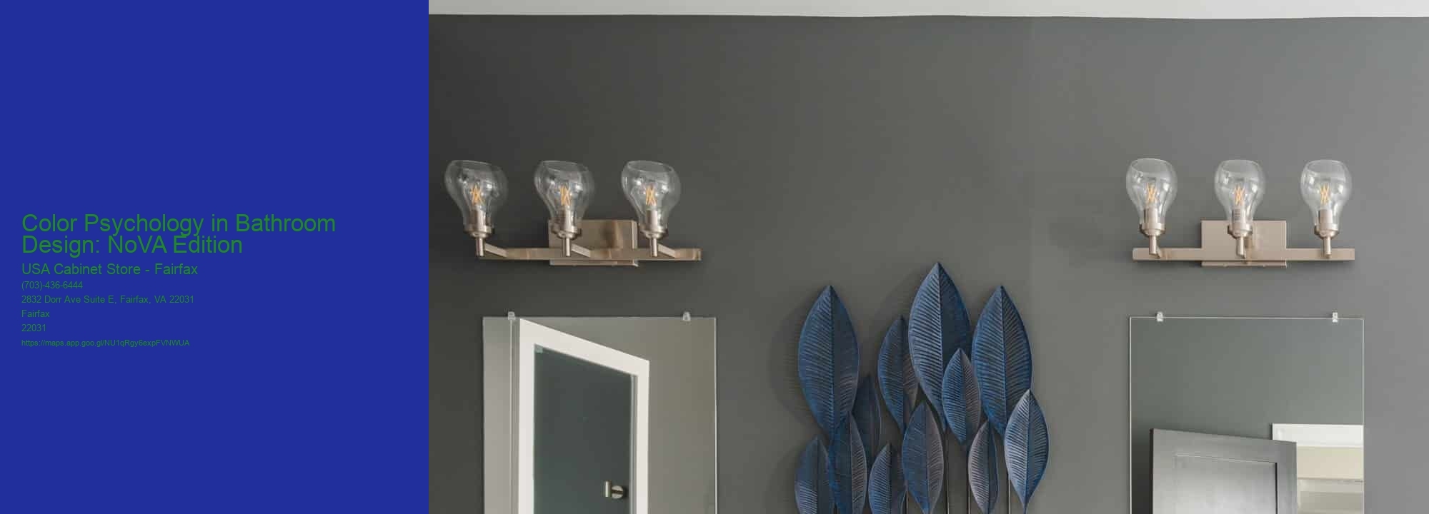 Color Psychology in Bathroom Design: NoVA Edition