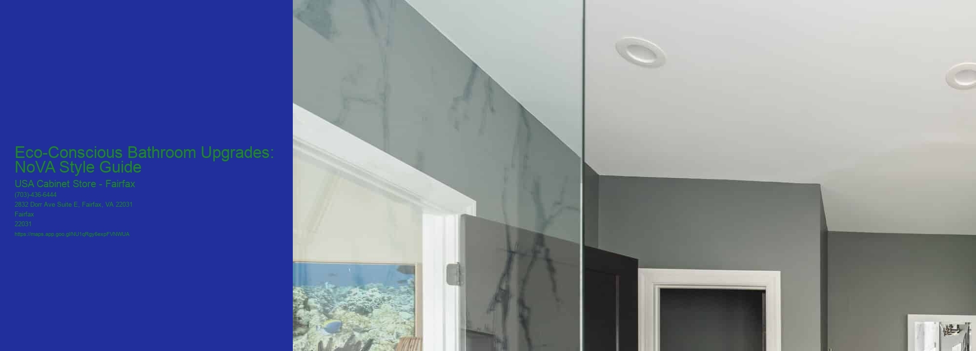 Eco-Conscious Bathroom Upgrades: NoVA Style Guide