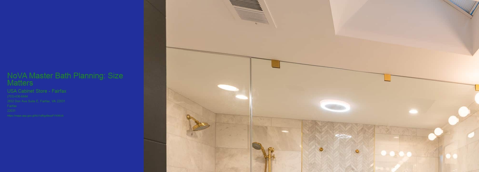 NoVA Master Bath Planning: Size Matters